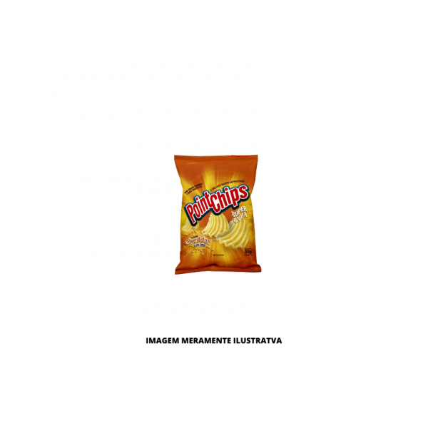 BATATA - POINTCHIPS - 30g - ONDA CHEDDAR E BACON - CX24
